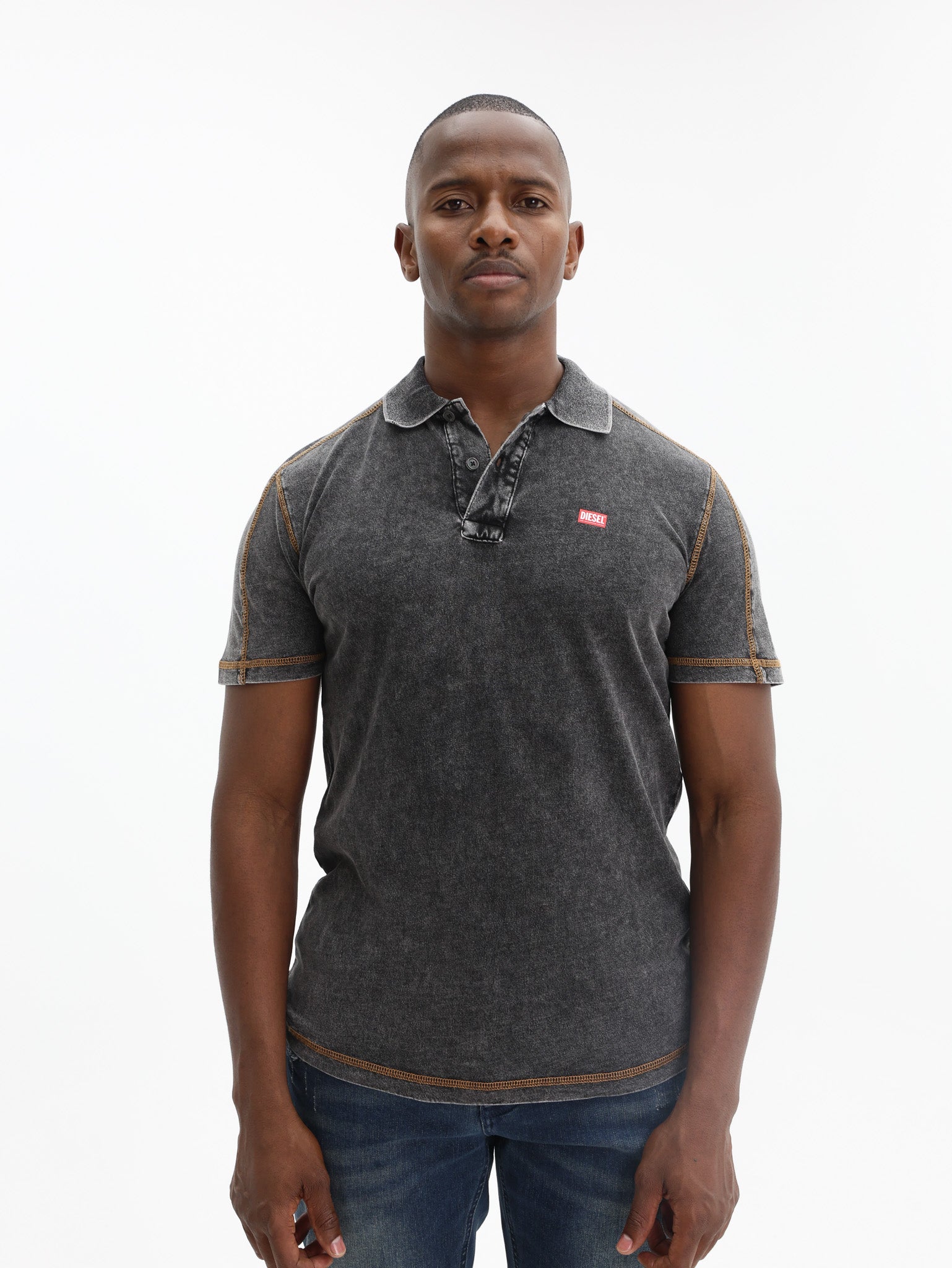 Diesel Golfer Top Stitch Washed Black